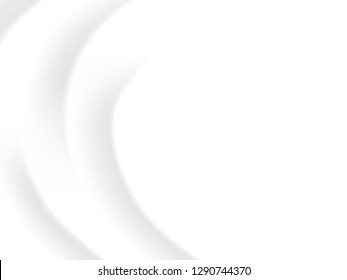abstract background vector white and gray tone, wave overlapping with shadow modern concept, space for text or message web and book design