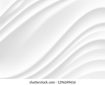 abstract background vector white and gray tone, wave overlapping with shadow modern concept, space for text or message web and book design