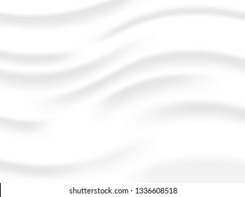 abstract background vector white and gray tone, wave overlapping with shadow modern concept, space for text or message web and book design