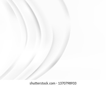 abstract background vector white and gray tone, wave overlapping with shadow modern concept, space for text or message web and book design