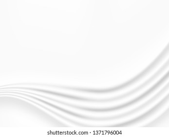abstract background vector white and gray tone, wave overlapping with shadow modern concept, space for text or message web and book design