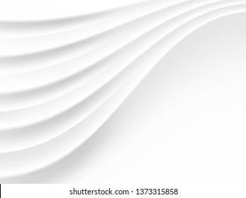 abstract background vector white and gray tone, wave overlapping with shadow modern concept, space for text or message web and book design