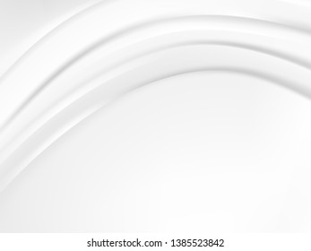 abstract background vector white and gray tone, wave overlapping with shadow modern concept, space for text or message web and book design