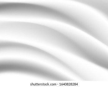 abstract background vector white and gray tone, wave overlapping with shadow modern concept, space for text 
