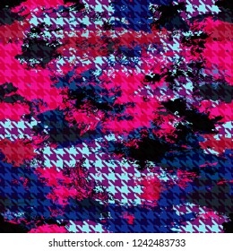 Abstract background vector-bright spots. Colorful poisonous background camouflage. houndstooth fabric