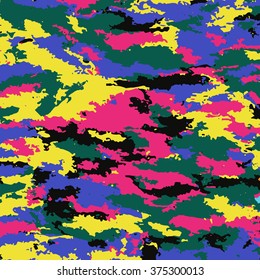 Abstract background vector-bright spots. Colorful poisonous background camouflage.