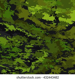 Abstract background vector-bright spots. Colorful green poisonous  texture camouflage.
