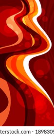 Antecedentes abstractos. Banner vertical para la decoración interior de estilo moderno. Líneas de dinámica. Ilustración del vector