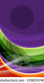 Abstract background. Vertical Banner for interior decoration in a modern style. Dynamics lines. Vector illustration