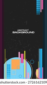 abstrato fundo vertical design colorido formas geométricas