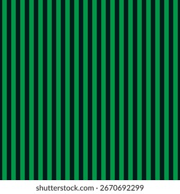 Abstract background with vertical green and black stripes. Seamless and repeating pattern. Smooth straight stripes. Vector illustration.