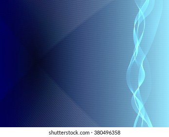 Abstract background with vertical light blue lines and darkening blue on the left, vector illustration