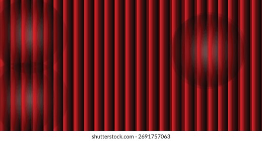 Abstract background with vertical stripes transitioning from light red to dark red and black, creating a gradient effect.Vertical lines of warm  fade into a dark black background, 