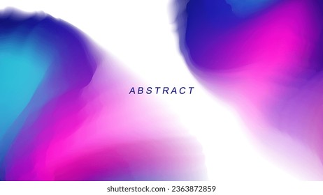 Fondo abstracto con manchas vibrantes y borrosas para el diseño gráfico creativo. Gradientes de color vibrantes. Ilustración vectorial.