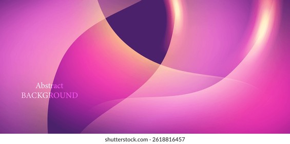 An abstract background with vibrant colors, including shades of pink and purple. The arrangement of shapes and curves creates a sense of flow and vitality.