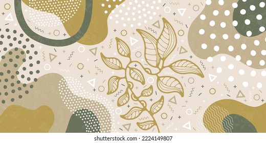 Abstrakter Hintergrund mit lebhaften Farben und Formen, Vektorgrafik-Design und modernes kreatives Design