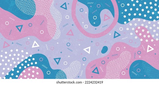 Abstrakter Hintergrund mit lebhaften Farben und Formen, Vektorgrafik-Design und modernes kreatives Design
