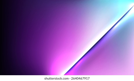 abstract background with a vibrant gradient, blending deep purple into brilliant pink, is divided by a sharp, glowing line, offering a modern and elegant aesthetic. current design needs