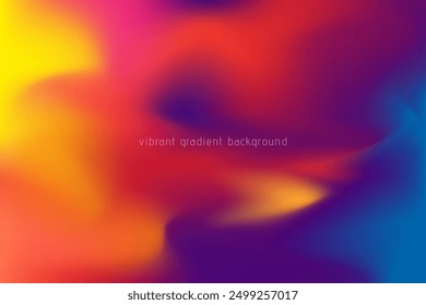 Abstract background in vibrant gradient style