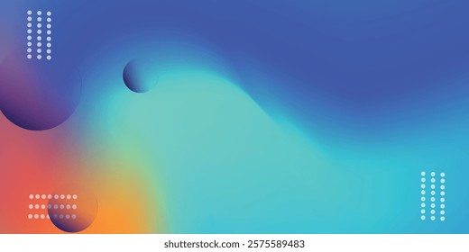 Abstract background with vibrant, iridescent orbs and a soft, gradient effect