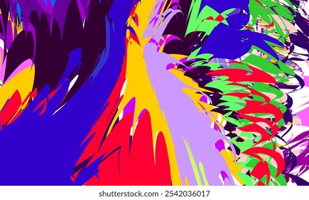 ABSTRACT BACKGROUND. VIBRANT MARBLING. COLORFUL BACKDROP. PSYCHEDELIC PAINT ABSTRACTION. VECTOR