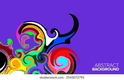 CONTEXTO ABSTRATO. MARMOREADO VIBRANTE. DESIGN DE FUNDO COLORIDO. ABSTRAÇÃO DE TINTA PSICODÉLICA. PADRÃO DE MÁRMORE. ILUSTRAÇÃO DE VETOR DE MODELO