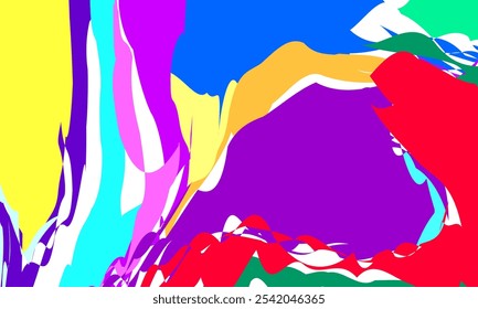 ABSTRACT BACKGROUND. VIBRANT MARBLING. VECTOR. COLORFUL BACKDROP. PSYCHEDELIC PAINT ABSTRACTION