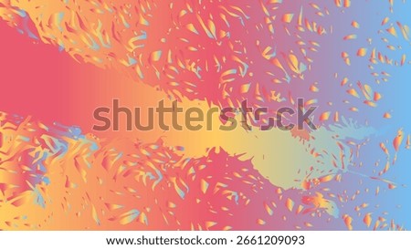 Abstract background with a vibrant, pulsating, and colorful pattern of small dots or pixels in shades of green, blue, pink, and yellow, creating an energetic and modern visual noise effect.