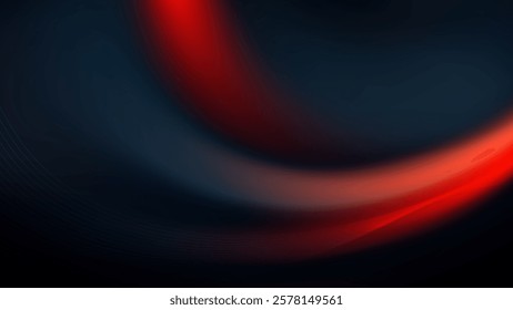 Abstract background with a vibrant red flare on a dark backdrop