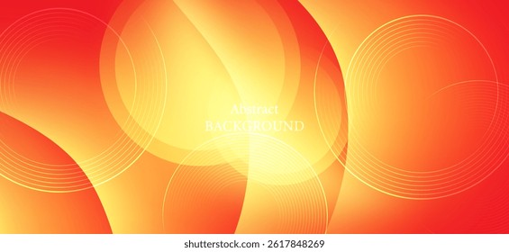 An abstract background in vibrant red and orange tones that creates a warm and energetic feel. White circles and detailed patterns add depth to the background, making it interesting.