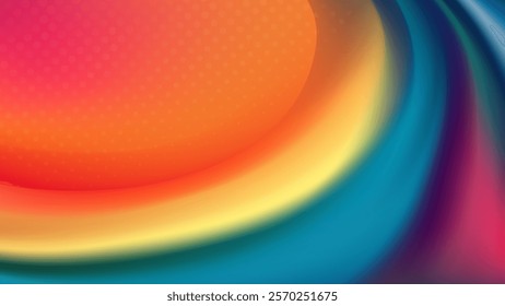 Abstract background with a vibrant  swirling color gradient