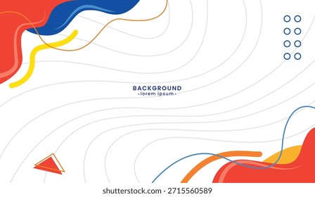 Fondo Abstractas con líneas onduladas vibrantes y Formas. Ideal para obras de arte digitales, diseño de Sitios web o proyectos gráficos modernos.