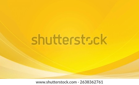 Abstract background with vibrant yellow and gold hues. Smooth curves and flowing lines create a dynamic yet serene atmosphere. The image evokes warmth and optimism. Subtle variations in shade add