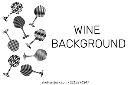 Abstract background for vince tasting. Banner for brochures, poster design. Vector illustration