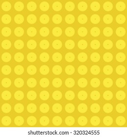 Abstract background - vintage polka dots yellow pattern