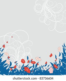abstract background in vintage stiletto