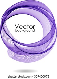 Abstract background with violet circle