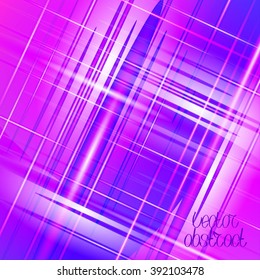 Abstract Background with Violet Light and Stripes. Vector Illustration