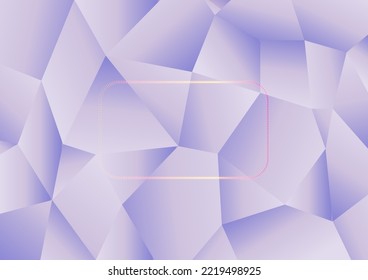 Abstract background violet pastel polygon texture fractal backdrop wallpaper graphic design template vector illustration