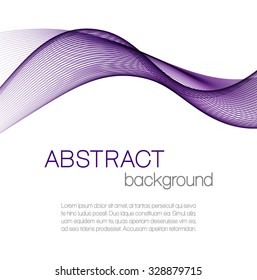 Abstract background with violet wave