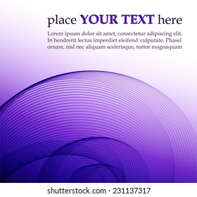 Abstract background with violet waves