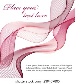 Abstract background with violet waves