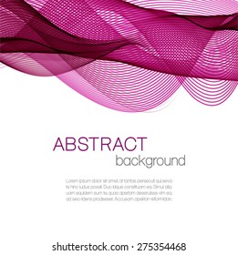 Abstract background with violet waves