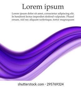 Abstract background with violet waves