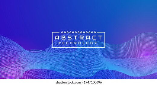 Abstract background. Visualization background. Technology for big data, artificial intelligence, deep learning and quantum computing. Vector visualization backdrop.