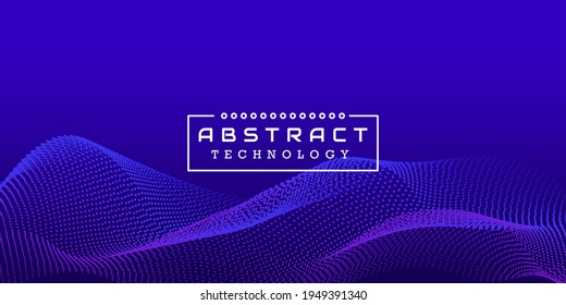 Abstract background. Visualization background. Technology for big data, artificial intelligence, deep learning and quantum computing.