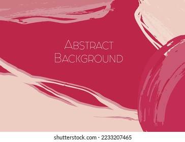 Abstract background in Viva Magenta color. Color of the year 2023. Minimalistic geometric background. Trend illustration.