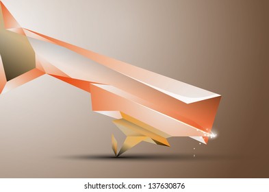 Abstract background with volume figure
