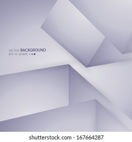Abstract background with volumetric figures. 