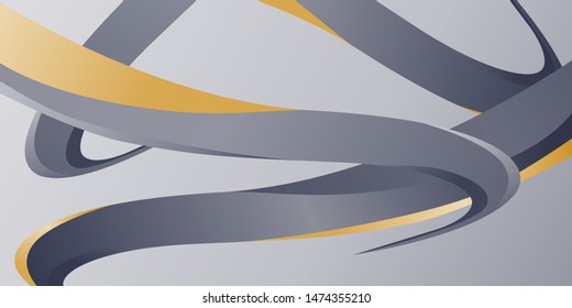 Abstract background of volumetric gradient stripes. Beautiful background
